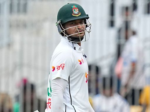 Shakib Al Hasan wraps black strap around his neck while batting against India in Chennai. Here’s why? | Mint