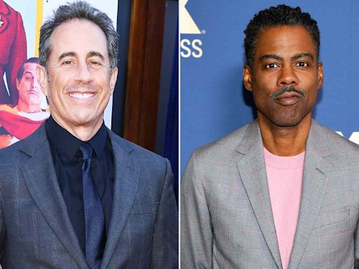 Jerry Seinfeld Asked Chris Rock to Parody His Will Smith Slap in “Unfrosted”,“ ”But He Was Too 'Shook'