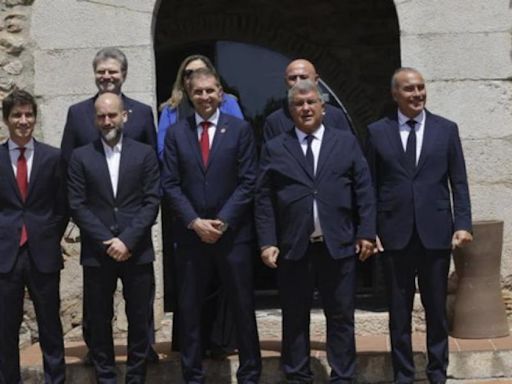 Pere Guardiola, en las oficinas del Barça