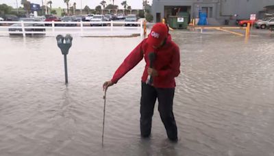 See flooding at Texas coastline hundreds of miles from where storm to make landfall | CNN