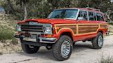 This Vintage Jeep Grand Wagoneer Packs Sheepskin Shag Carpet and Hellcat Redeye Power