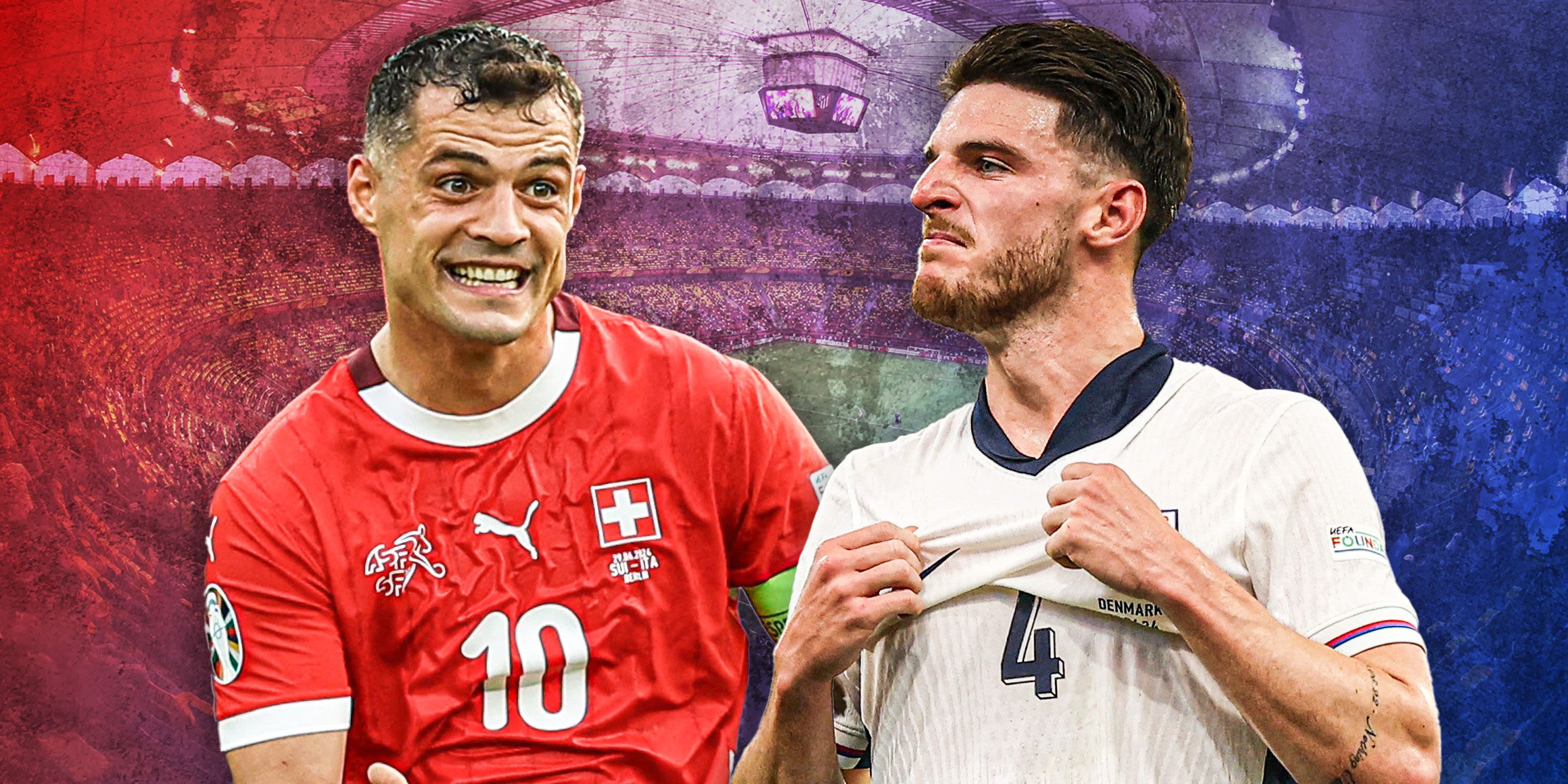 Declan Rice vs Granit Xhaka Euro 2024 Stats Comparison