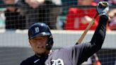 Miguel Cabrera hustles to score in Detroit Tigers' 5-3 loss to Atlanta Braves in spring training