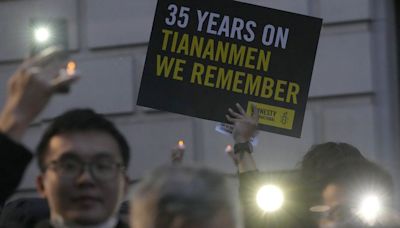 Hommage à Londres en mémoire de la répression de Tiananmen