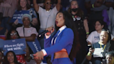 ‘Let’s get this done, hotties’: Megan Thee Stallion performs at Kamala Harris rally