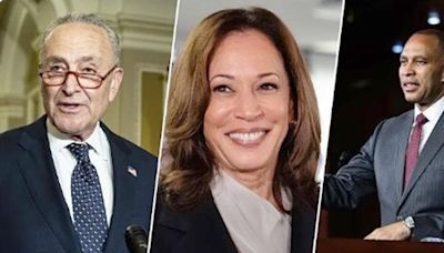 A Giddy Schumer and Jeffries (the Top Two Democrats in Congress) Endorse Harris at Tuesday News Conference | WATCH | EURweb