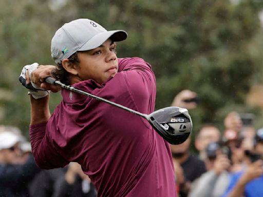 Charlie Woods, son of Tiger, shoots 81 in US Open local qualifier and fails to advance