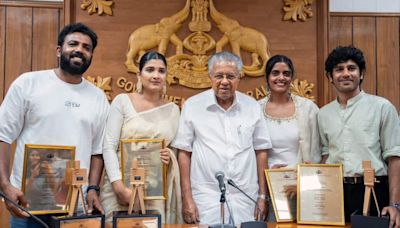 The cast of Payal Kapadia’s ‘All We Imagine As Light’ honoured by Kerala CM Pinarayi Vijayan