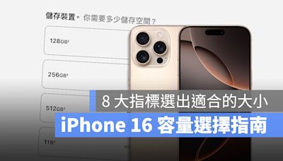 iPhone 16 容量選擇攻略：購買前用 8 大指標幫你做決定