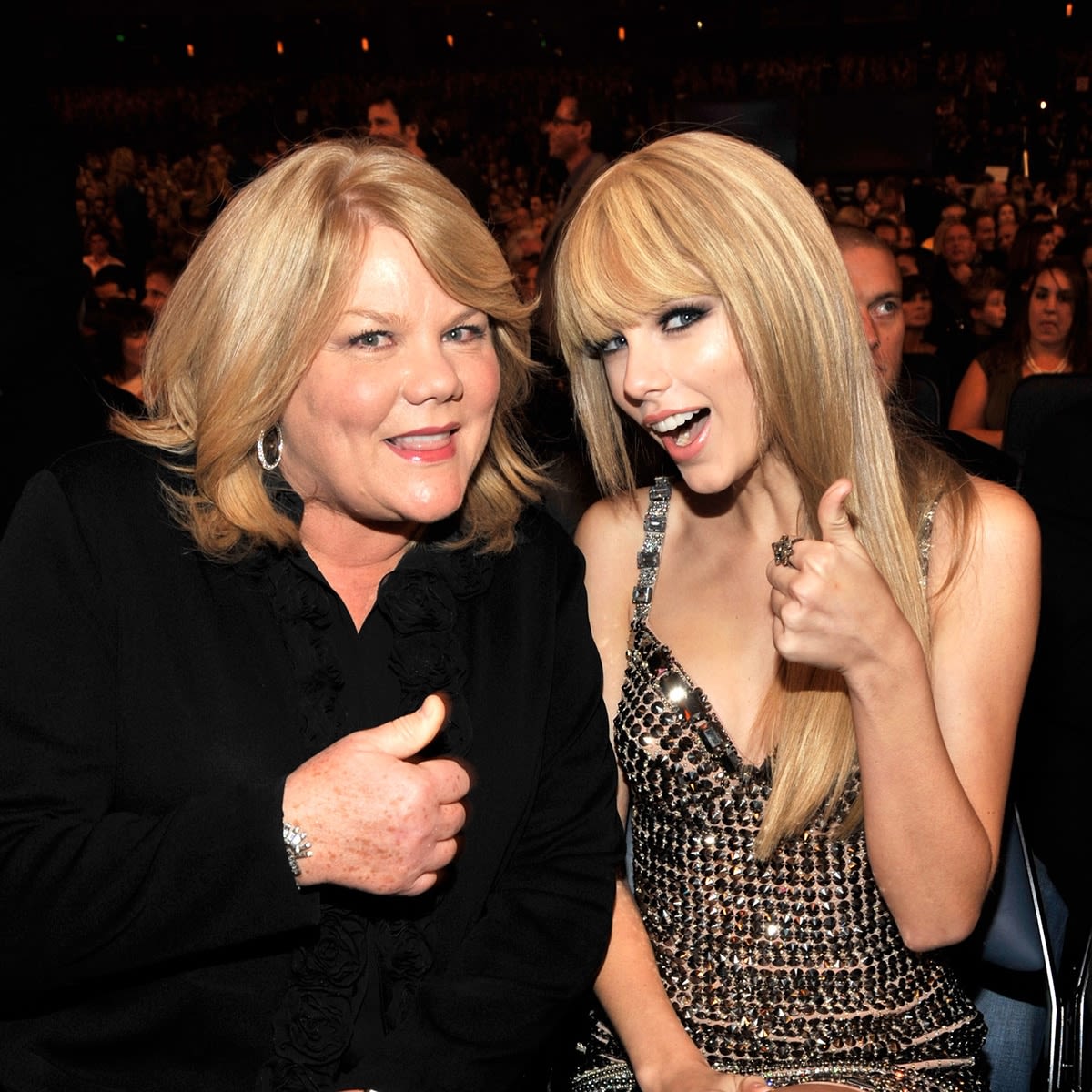 Taylor Swift's Mom Andrea Reacts to "thanK you aIMee" at Eras Concert