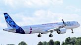 Airbus A321XLR jetliner stages maiden flight