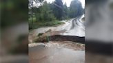 Massive sinkhole caused by intense rain in northeastern Ontario
