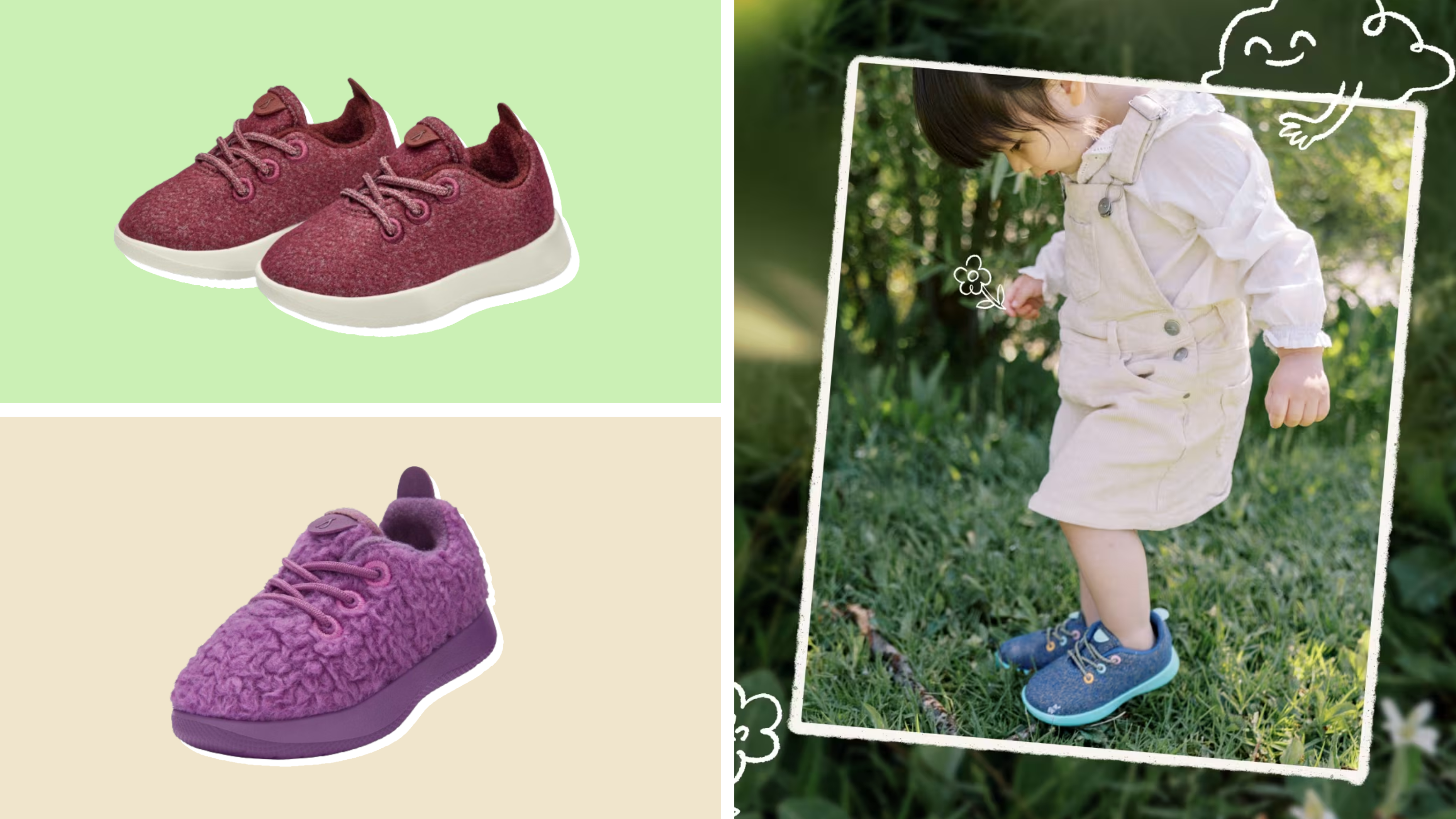 Shop $25 Allbirds kids' shoes during the Smallbirds Secret sale