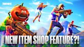 Fortnite Leaks: New Item Shop Feature Coming To The Game