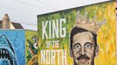 That Aaron Rodgers mural in downtown Green Bay? Now you see it, now you don't