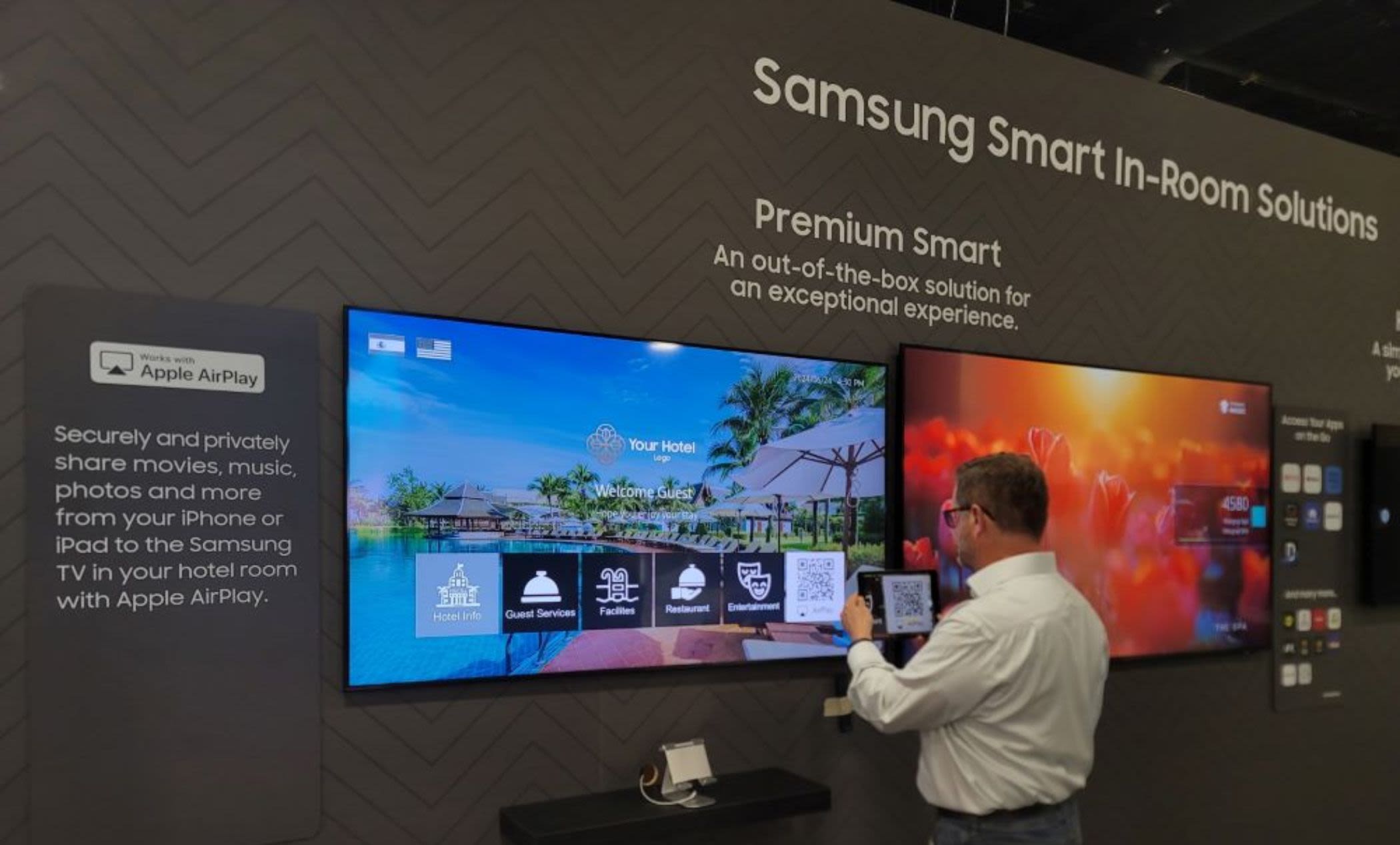 Samsung enhances hotel TVs with AirPlay for seamless iPhone and iPad streaming