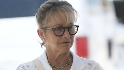 Gabrielle Carteris looks somber after Shannen Doherty's death