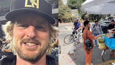 Captan al actor de Hollywood Owen Wilson paseando por la Ciudad de México