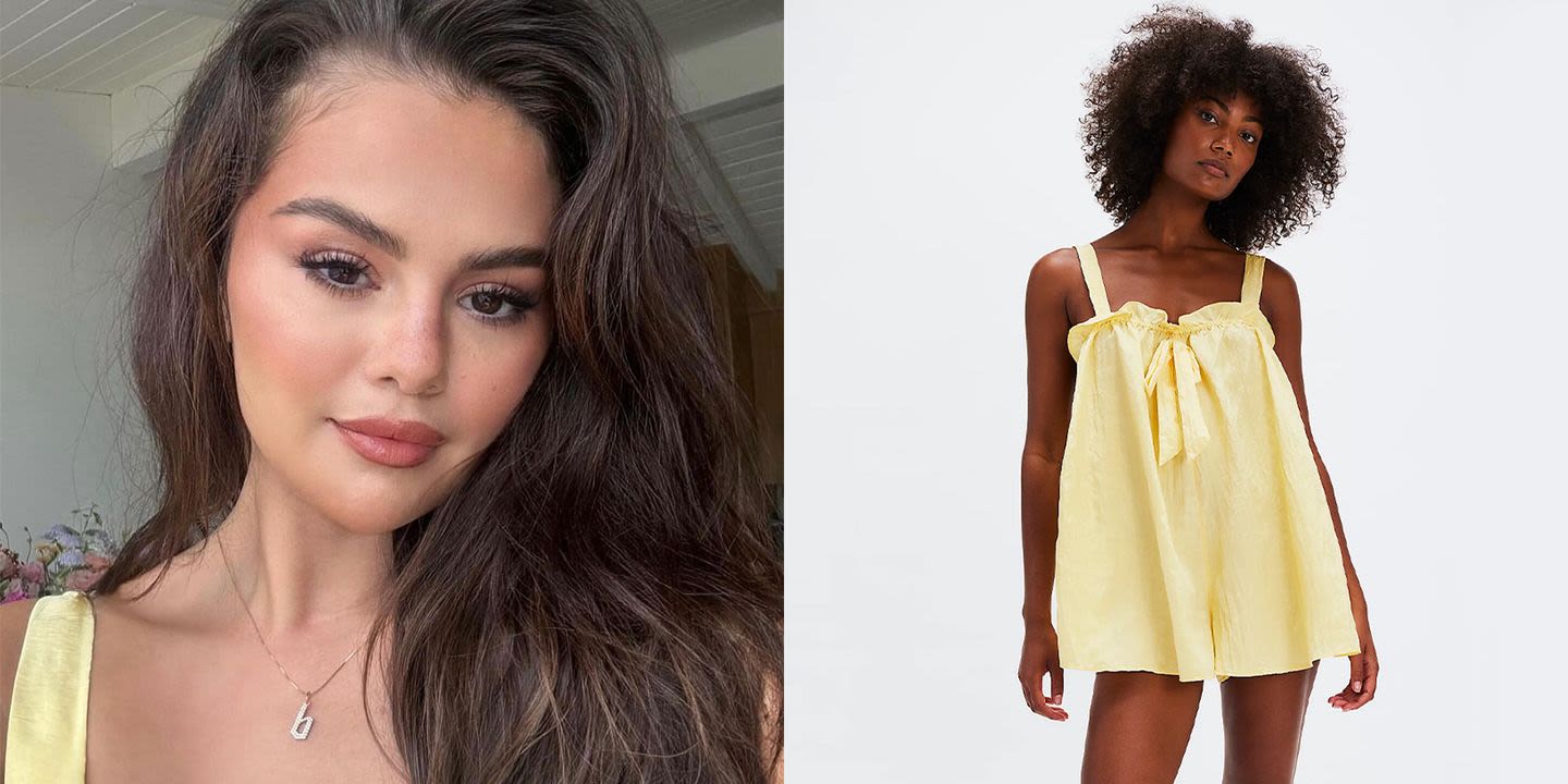 BRB, running to buy Selena Gomez’s butter yellow birthday playsuit