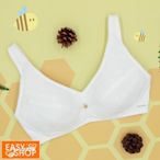 EASY SHOP-easy body-Honeybee全罩無鋼圈美國棉少女內衣-濃濃牛奶白