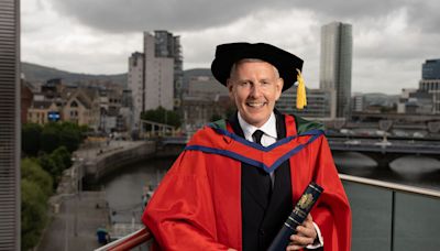 Patrick Kielty on his arts doctorate: ‘Cat couldn’t believe I got this honour’