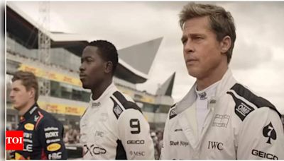 Brad Pitt and Ines de Ramon hold hands at British Grand Prix | English Movie News - Times of India