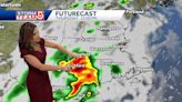 Video: Scattered storms will bring downpours, lightning