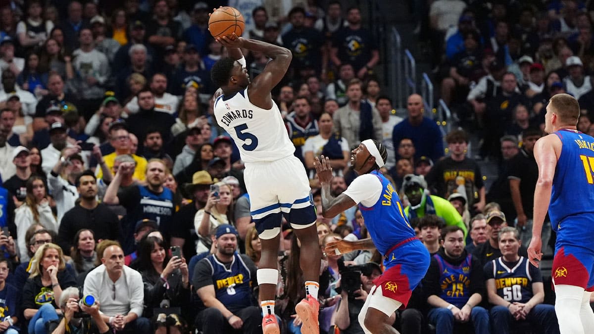 Timberwolves guard Anthony Edwards' monster Game 1 vs. Nuggets draws massive Dirk Nowitzki praise