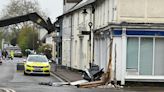 Cash machine ripped from building society wall