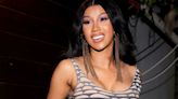 Cardi B Shakes Her Sculpted Booty In A Thong swimsuit In A Vegas IG Video