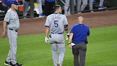 SS Corey Seager out of Texas lineup again since getting hit on wrist, 3B Josh Jung’s rehab stalled