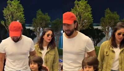 Kareena Kapoor, Saif Ali Khan Twin In White, Get Papped With Sons Taimur And Jeh At Airport; Watch - News18