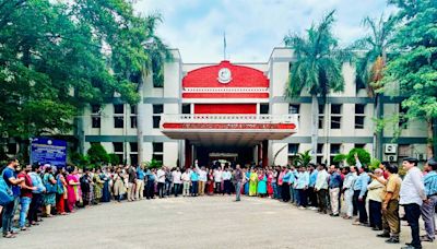 Hyderabad: Protests erupt in BRAOU against Congress govt’s decision to allot 10 acres of university land to JNAFAU