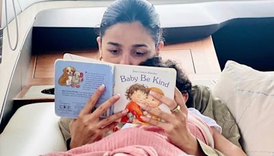 Alia Bhatt has a cute Sunday reading session with daughter Raha. See pic