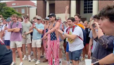 University of Mississippi investigating student's racist gestures at counterprotest