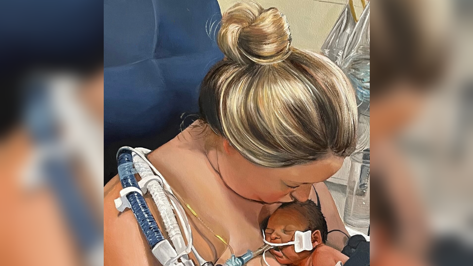 Artwork tells stories of babies helped by donor milk