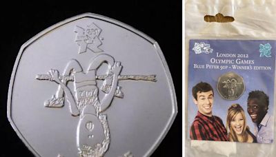 Check your change: Rare Blue Peter 50p coin sells for 500 times face value