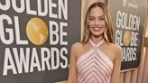 Margot Robbie Is Pretty in a Pink Custom Chanel Gown at the Golden Globes