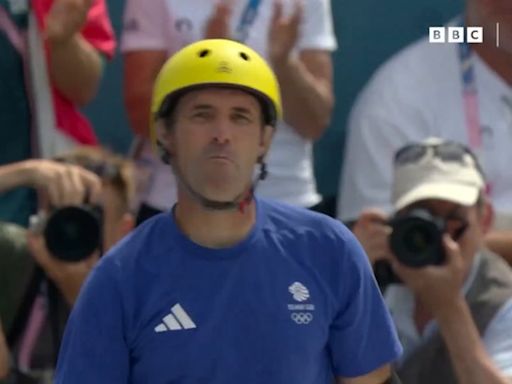 Tony Hawk cheers on 51-year-old Team GB skateboarder friend at Paris Olympics