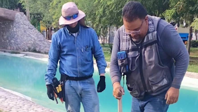 Renuevan cableado de lago en Bosque Urbano de Torreón