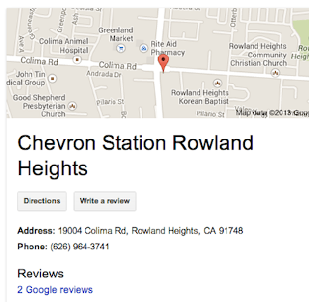 chevron gas station rowland heights yahoo local search results yahoo search