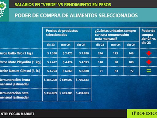 Argentina insólita: crece el sueldo en dólares, pero se desploma el poder adquisitivo