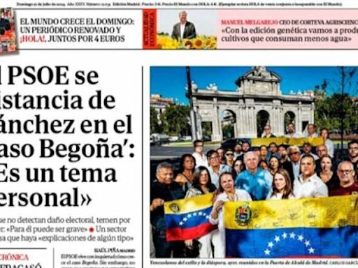 Las portadas de los periódicos de este domingo, 21 de julio