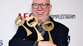 Ken Bruce takes a swipe at the BBC as he lifts three industry awards