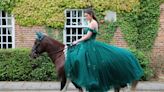 All that Jazz! Schoolgirl arrives at prom in style on her horse Fox - photos