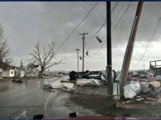 Nearly half of Minden, Iowa, sees mass destruction caused by tornado tearing through town Friday