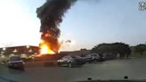 Explosion at Cobb County Waste Management Center starts fire