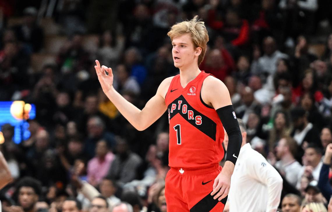 Former KU wing Gradey Dick erupts for double-double in Raptors’ opener in Las Vegas