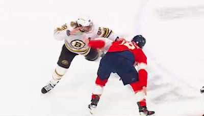 David Pastrnak has strong claim after he and star fight during NHL playoff clash