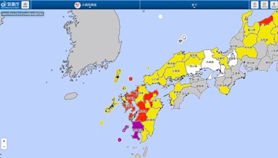 日本九州受大雨影響 新幹線部分區間一度停駛